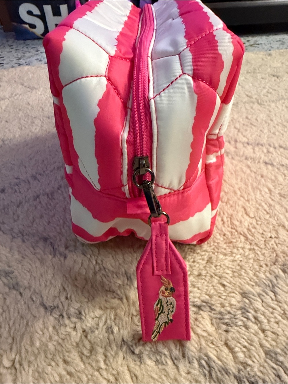 lug magenta stripe Bumper Cosmetic Case - Picture 4 of 7